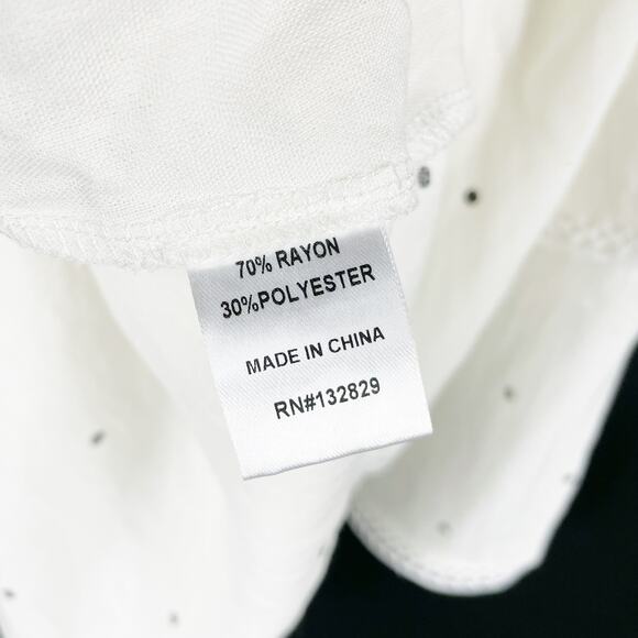 Superdown Emilia Mini Dress White Polka Dot Halter Backless Sz XL Women's‎ - Picture 14 of 14